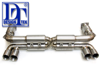 Exhaust Muffler / Silencer Titanium DesignTek for Porsche 997 Turbo