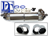 Sport Exhaust VALVETRONIC Porsche 997 Turbo 06>> with 200 SPORTS CELL CATS -DesignTek