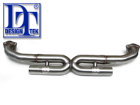 Primary Exhaust Muffler Bypass X-Pipe DesignTek for Porsche 997