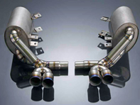 Exhaust Muffler / Silencer Titanium DesignTek for Porsche 997