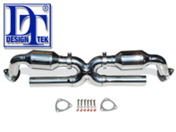 Exhaust Catalytic Converter X-Pipes DesignTek for Porsche 997