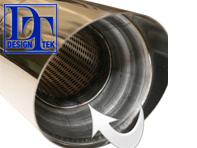 Exhaust Tail Pipe with Silencer Insert. Porsche 964  DesignTek