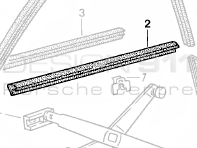 Door Seal Slot Outer. Porsche 924 / 944