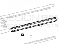 Door Window Scraper Outer. Porsche 911 / 964   Cabrio / Targa