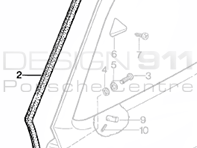 Door Seal Porsche 928 Coupe