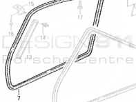 Door Seal Porsche 993 Coupe
