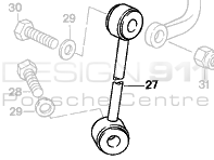 Drop Link Rear. Porsche 928 1978-96  (92833305901, 92833306001)
