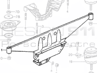 Engine Mount Cross Member Porsche 964 1989-94