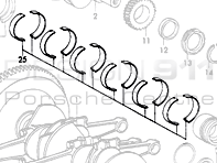 Main Bearing. Porsche 911 1965-77 / 914 1970-76