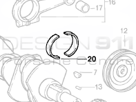 Big End Conrod Bearings. Porsche 911 / 930 Turbo / 964