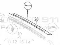 Engine Lid to Body Seal Porsche 911