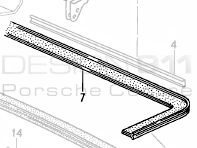 Engine Compartment Seal Rear Porsche 911