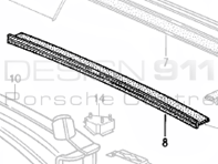 Engine Compartment Seal Front. Porsche 911