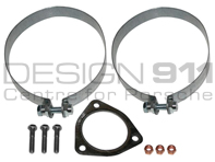 Mounting Kit  with 2 straps for rear exhaust. Porsche 911 1975-89
