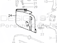 Exhaust Muffler Protective Plate. Porsche 964