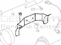 Exhaust Cat Strap Bracket. Porsche 993