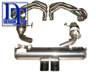 Exhaust Racing Package for Porsche 997 GT3/997 GT3RS (Muffler / Cats / Headers) - DesignTek