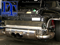 EXHAUST RACING MUFFLER PORSCHE 997 GT3/997 GT3RS (bypass OE switch system) -DesignTek