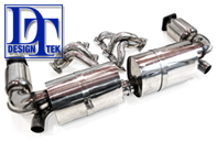 DesignTek Exhaust Muffler and Headers Package Porsche 996 Turbo