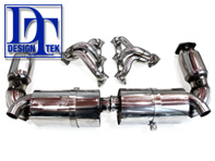 DesignTek Exhaust Muffler & Headers Package. Porsche 997 Turbo