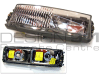 Fog Lamp Unit. Porsche 944 S2 / 944 Turbo (OE Part No. 95163121100 / 95163121200)