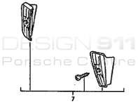 Fog Lamp Inserts. Porsche 944 1986-91 (OE Part NO. 95163193100 / 95163193200)