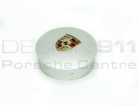 Gearshift Knob Insert Alloy with Porsche Crest