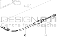 Handbrake Cable Porsche 996