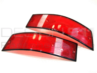 Indicator Lens Rear Red with Black Rim. Porsche 911