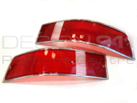 Indicator Lens Rear Red with Chrome Rim. Porsche 911