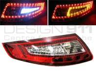 Indicator Unit Rear Clear/Red with LED bulbs for Porsche 997