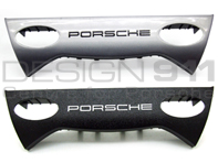 Console Panel Silver or Black with PORSCHE text. Porsche 996 / 986 Boxster