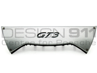Console Panel Silver Alloy with GT3 text. Porsche 996 GT3