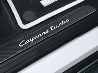 Side Sills Trims in Carbon with Logo. Porsche 958 Cayenne MKIII