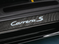 Side Sills Trims in Carbon with Logo, Illuminated. Porsche 997 MKI / 997 MKII