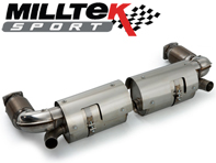 Sports Exhaust Muffler / Silencer Rear box (200 cell). Porsche 996 Turbo  MILLTEK SPORT