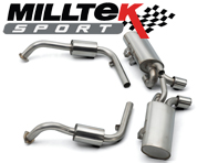 Sports Exhaust Muffler / Silencer Rear box (Catalysts Bypass). Porsche Boxster S / Cayman S  MILLTEK SPORT