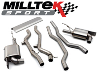 Sports Exhaust System. Porsche 955 Cayenne  MILLTEK SPORT Non-resonated (Louder Sports system)