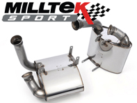 Sports Exhaust Muffler / Silencer Rear box Cup Design. Porsche 997 Carrera  MILLTEK SPORT