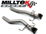 Sports Exhaust Cat Bypass Pipes. Porsche 955 / 957 Cayenne Turbo  MILLTEK SPORT