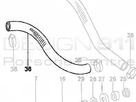 Breather Hose Porsche 911 1965-83