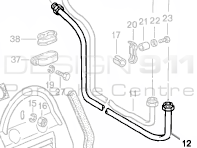 Brass Long Oil Pipe Porsche 911 1974-89