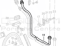 Brass Long Oil Pipe. Porsche 911 1970-73