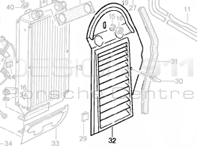 Radiator Oil Cooler Cover Plate - Front Porsche 911 1984-89