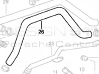 Breather Hose Porsche 911 1984-89