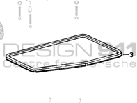 Tiptronic Gearbox Oil Pan Gasket. Porsche 964 / 993