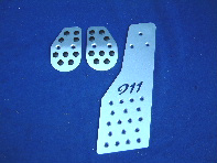 Pedal Set Alloy with cut out 911 script Porsche 911 / 964 / 993