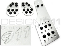 Pedal Set Alloy with engraved 911 logo. Porsche 911 / 964 / 993