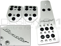 Pedal Set Alloy with cut out Boxster logo for Porsche Boxster 986