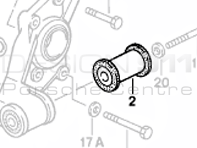 Axle Carrier Outer Mounting Bush Rear. Porsche 924 / 944 / 968